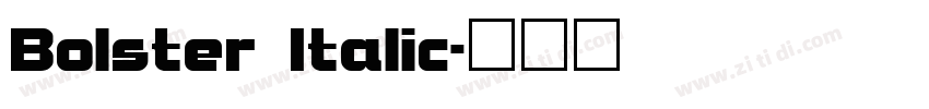 Bolster Italic字体转换